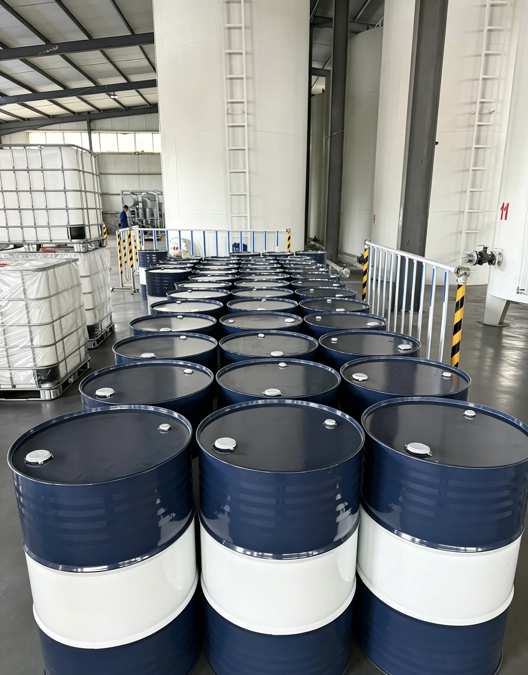 Drum-packaged transformer oil inventory