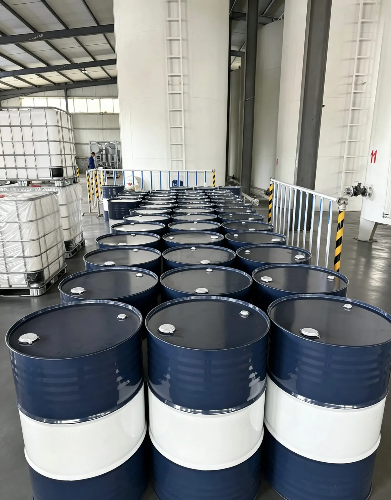 Drum-packaged transformer oil inventory